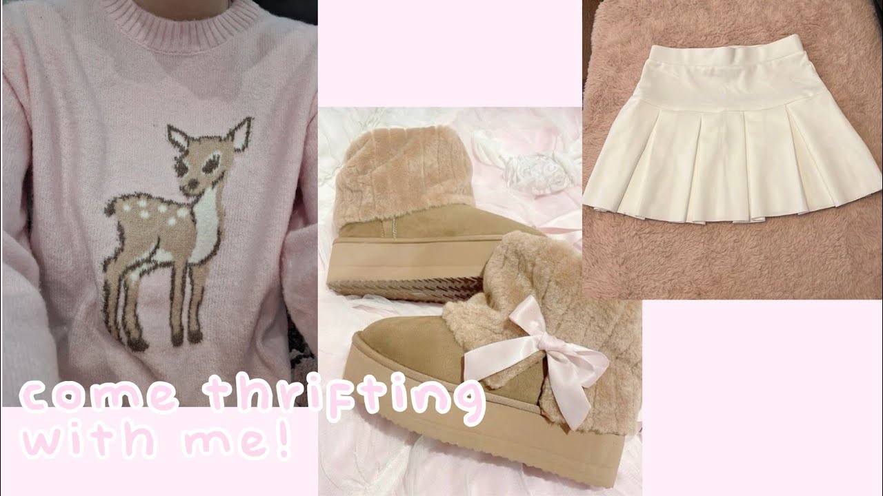 come thrifting with me! 𐙚 ‧₊˚ ⋅