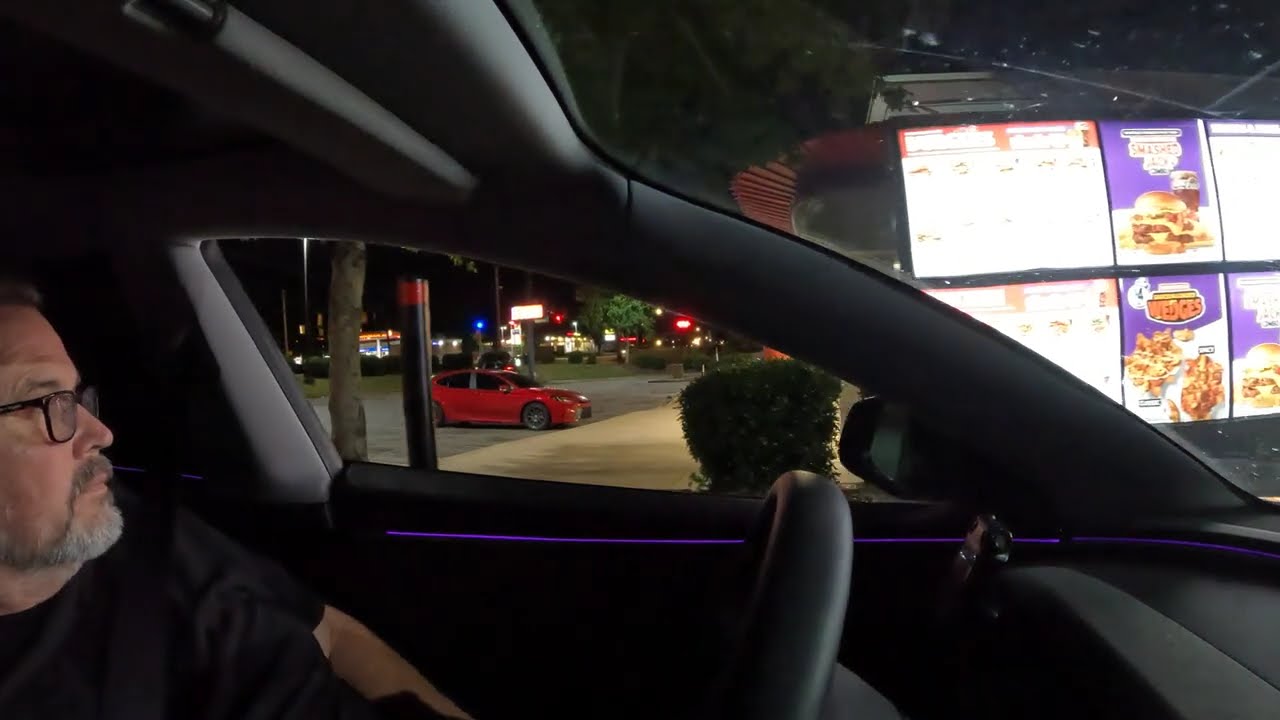 Jack in the Box Drive Thru Pick-Up Order, Supreme Croissant, Salad, Coffee, Nashville, Tennessee NGH