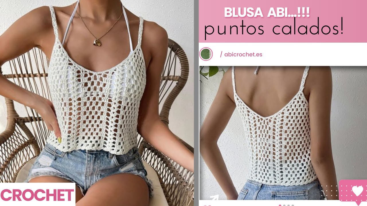 ¡BLUSA CROCHET, TOP CALADO. Ganchillo Fácil para principiantes!