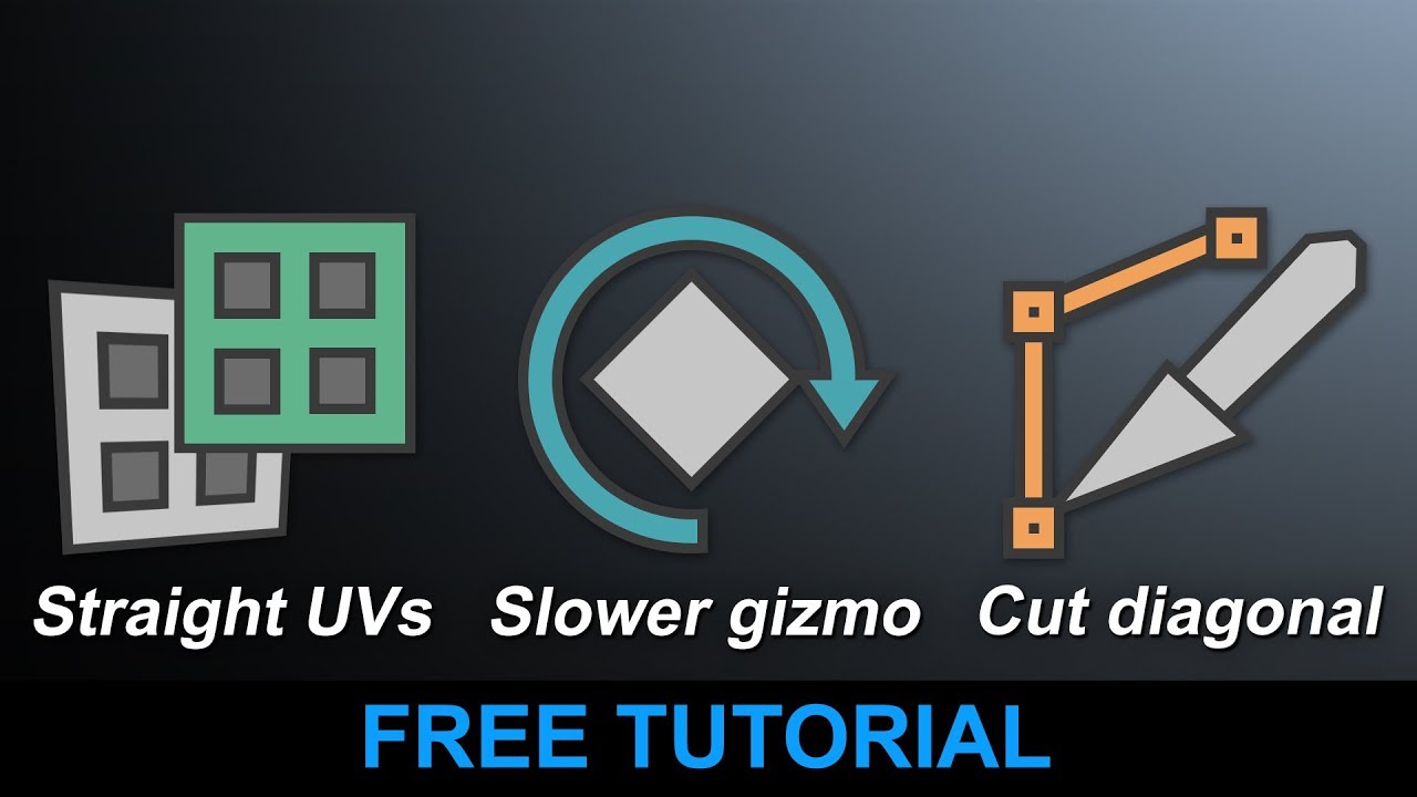 Maya Tricks and Secrets - Part 1 - Straighten UVs, Slower Manipulators, Diagonal Multi-Cut Tool