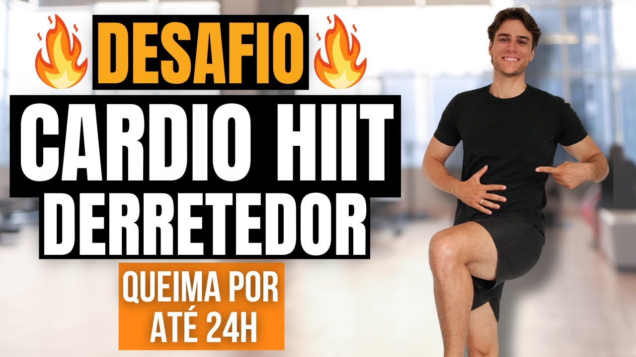 CARDIO INTENSO em Casa 🔥 30 Min que Queima por até 24h – HIIT no Ritmo da Música 🎶