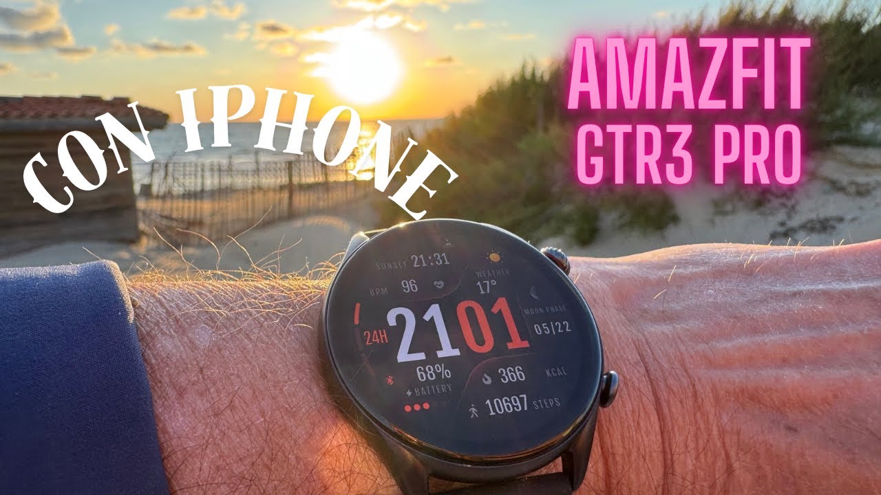 Reloj inteligente Amazfit GTR3 PRO, con iPhone