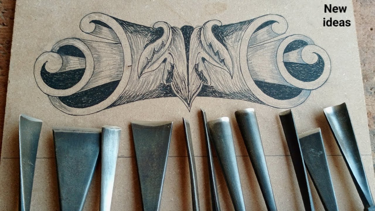 Easy and simple wood carving for biginars // tutorial