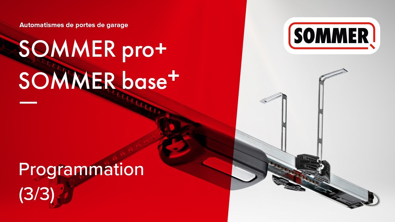 Programmation SOMMER pro+ et SOMMER base+ (3/3)