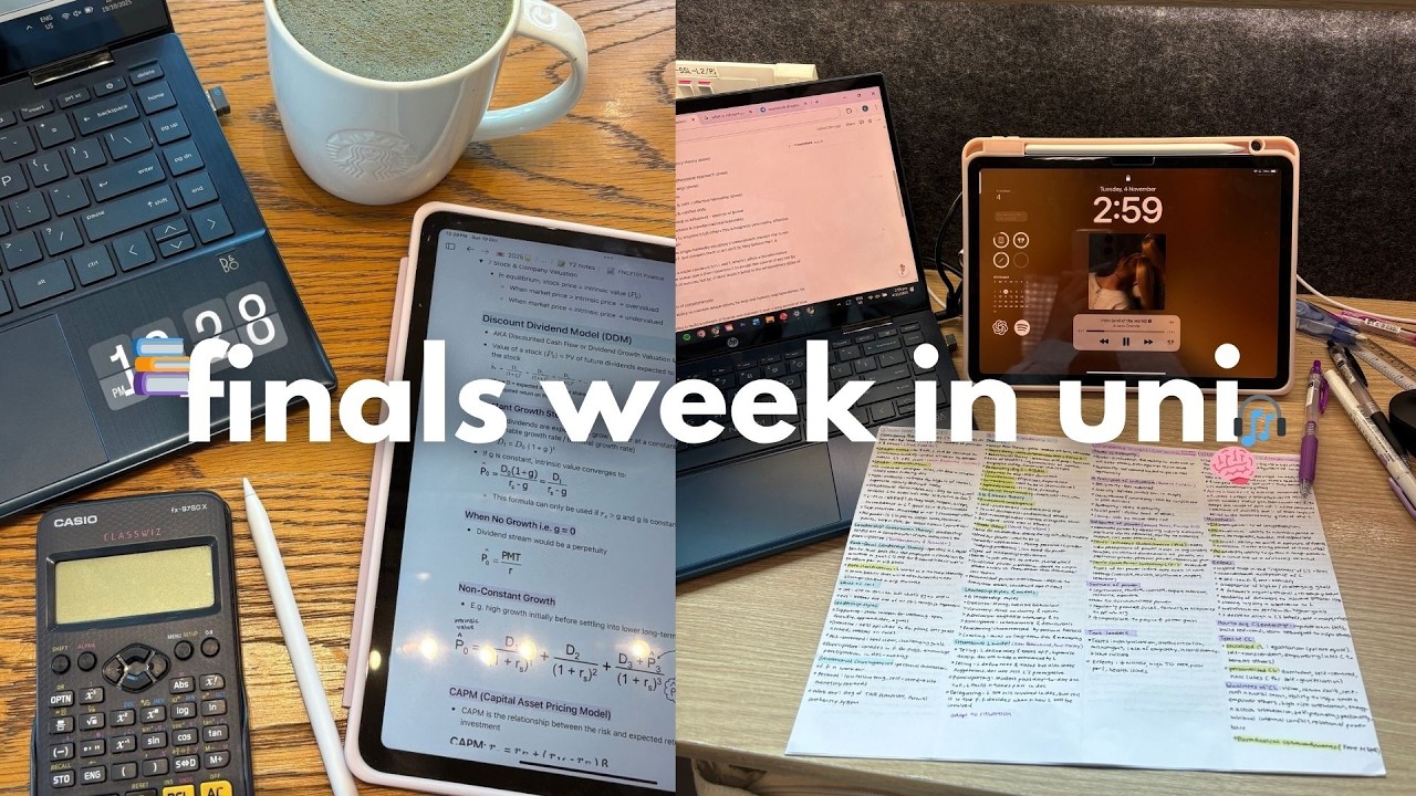 finals week in uni 📚🧠 | cramming, study vlog, timelapse, ft. my cats!