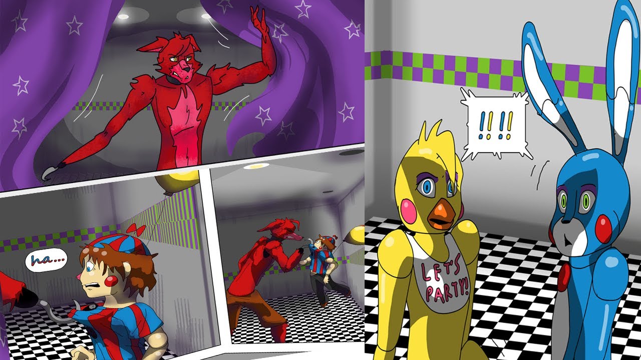 Who's replacing who? PART1~FNAF SECURITY BREACH COMIC~【 FIVE NIGHTS at FREDDY'S 】