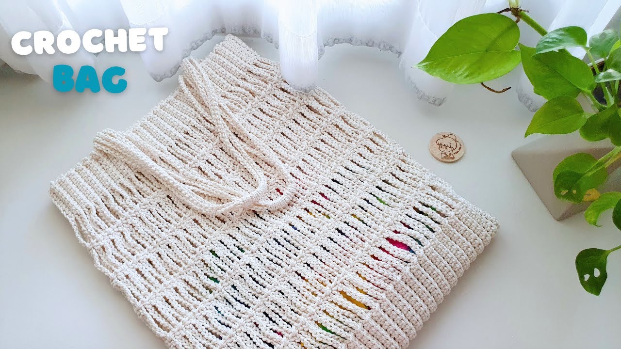 Super Easy Crochet Tote Bag | Crochet Bag for Beginners Step by Step | ViVi Berry Crochet