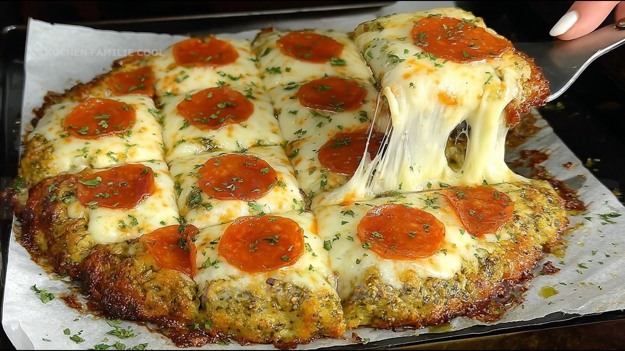 BROCCOLI CRUST PIZZA! No Flour, High Protein — Keto