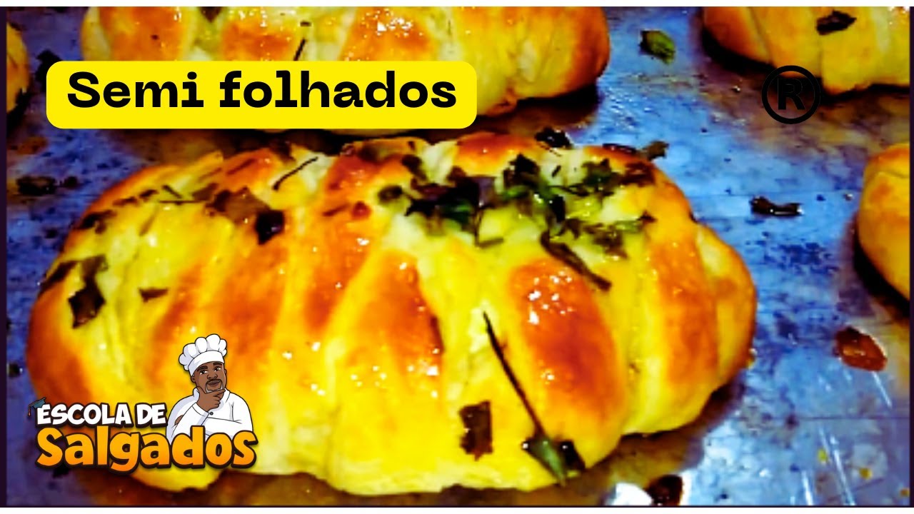 Como fazer salgados semi folhado f&aacute;cil
