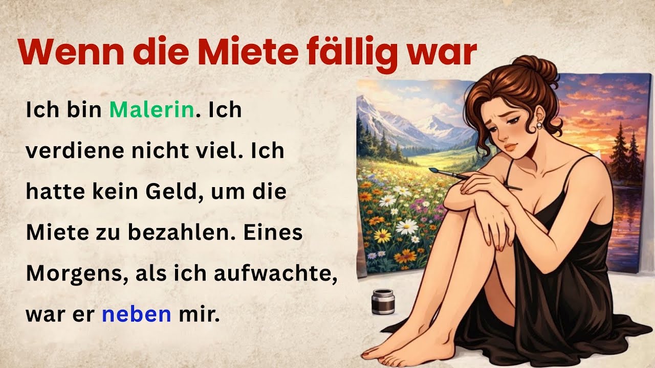 Deutsch lernen mit Geschichten | Einfache Story für A1–A2 Hörverstehen & Wortschatz