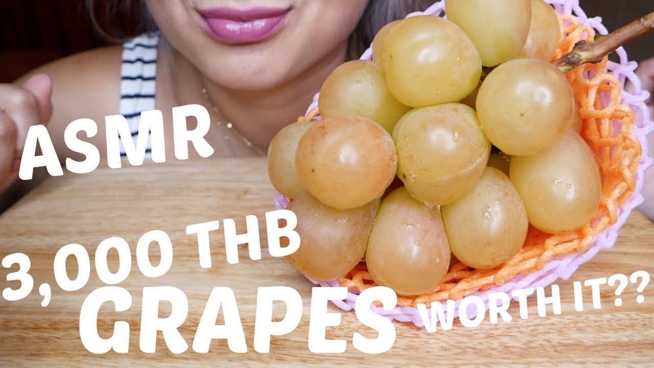 MOST EXPENSIVE AURORA Grapes Is it WORTH IT?? | ASMR *NO Talking Eating Sounds | N.E Let's Eat