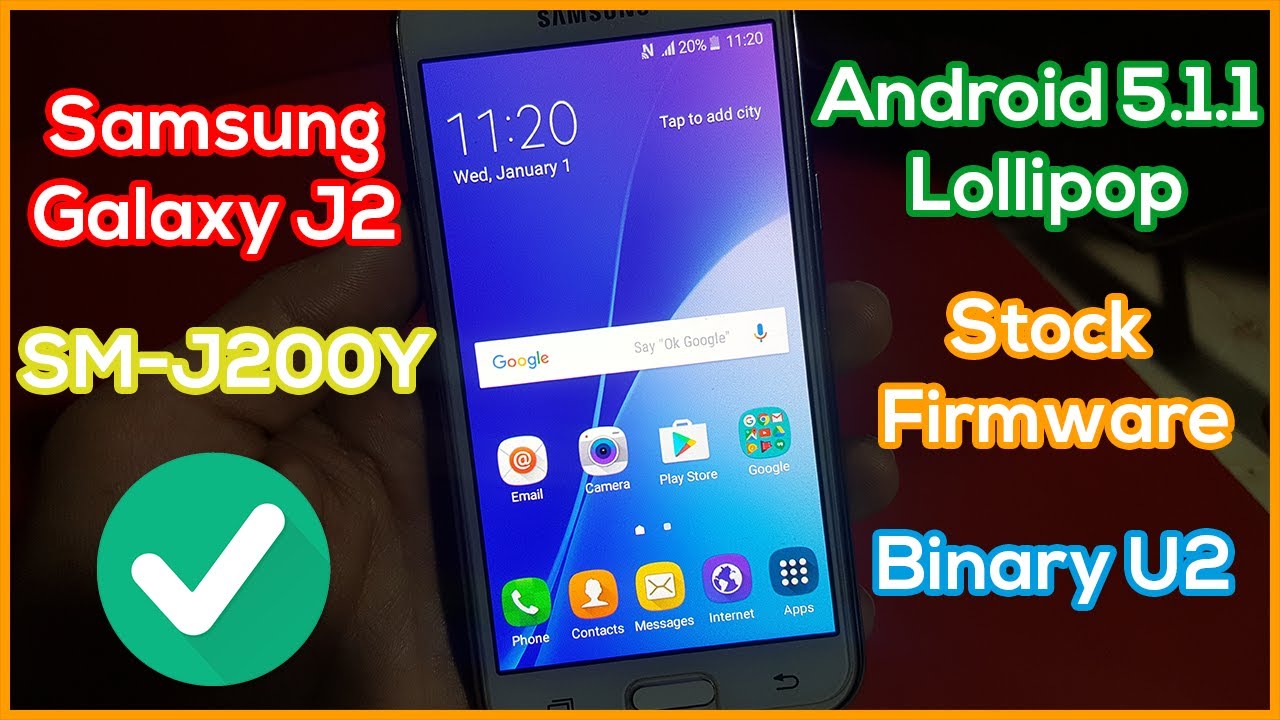 How to Flash Samsung J2 SM-J200Y Stock Firmware Binary U2 Android 5.1.1 Lollipop