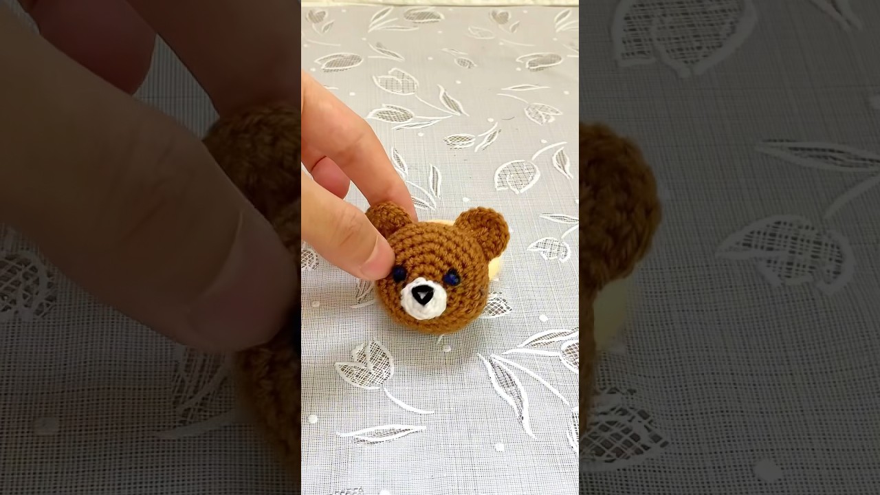 Crochet bear headband#flower #crochet #knittingwithbano #diy#shortvideo#youtubeshorts