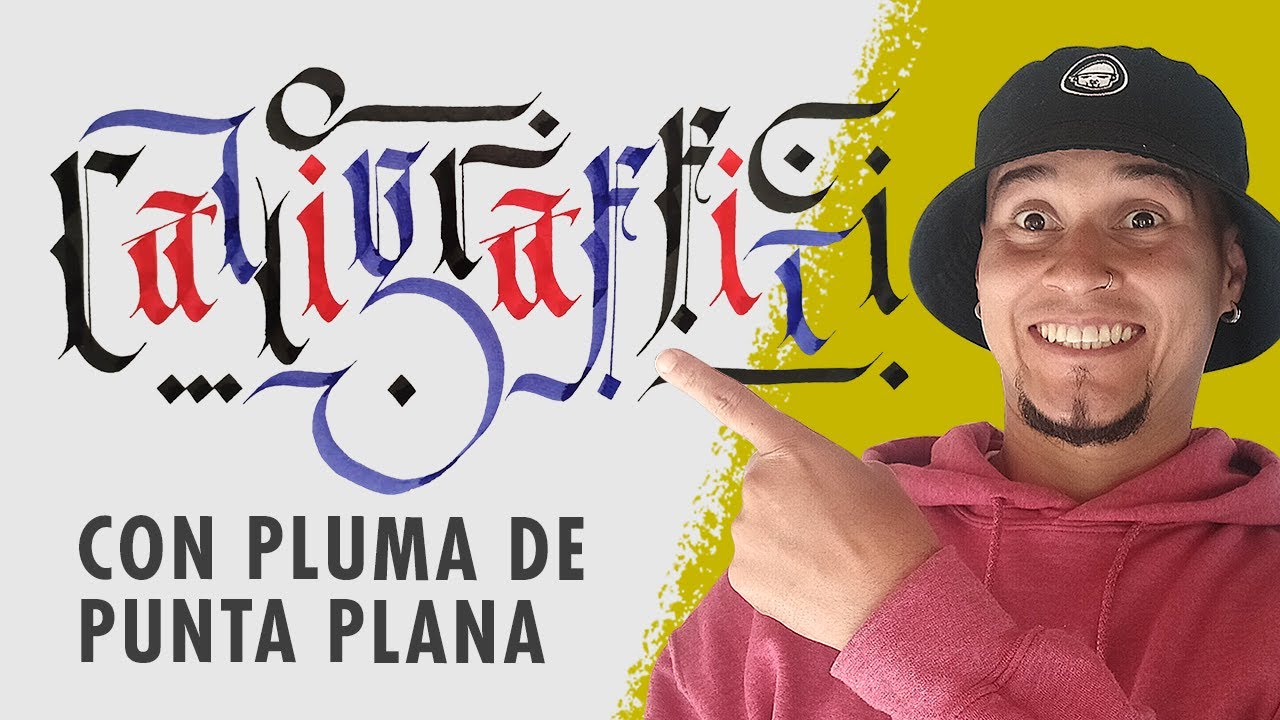 ✅✍ cómo HACER CALLIGRAFFITI con PLUMA de punta PARALELA o plana ✍✅ |  TUTORIAL 2021