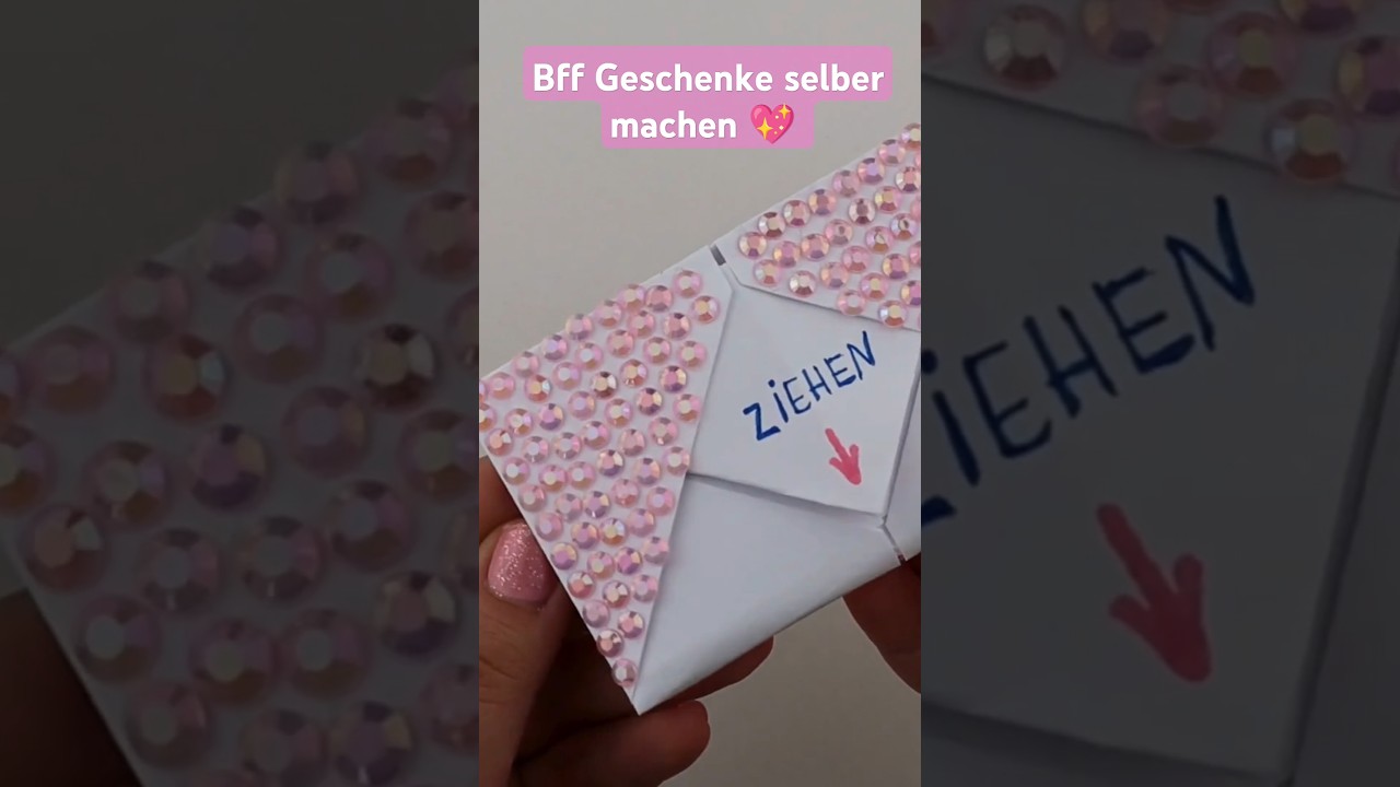 Eine &Uuml;berraschungskarte basteln f&uuml;r deine beste Freundin 💕 #shorts