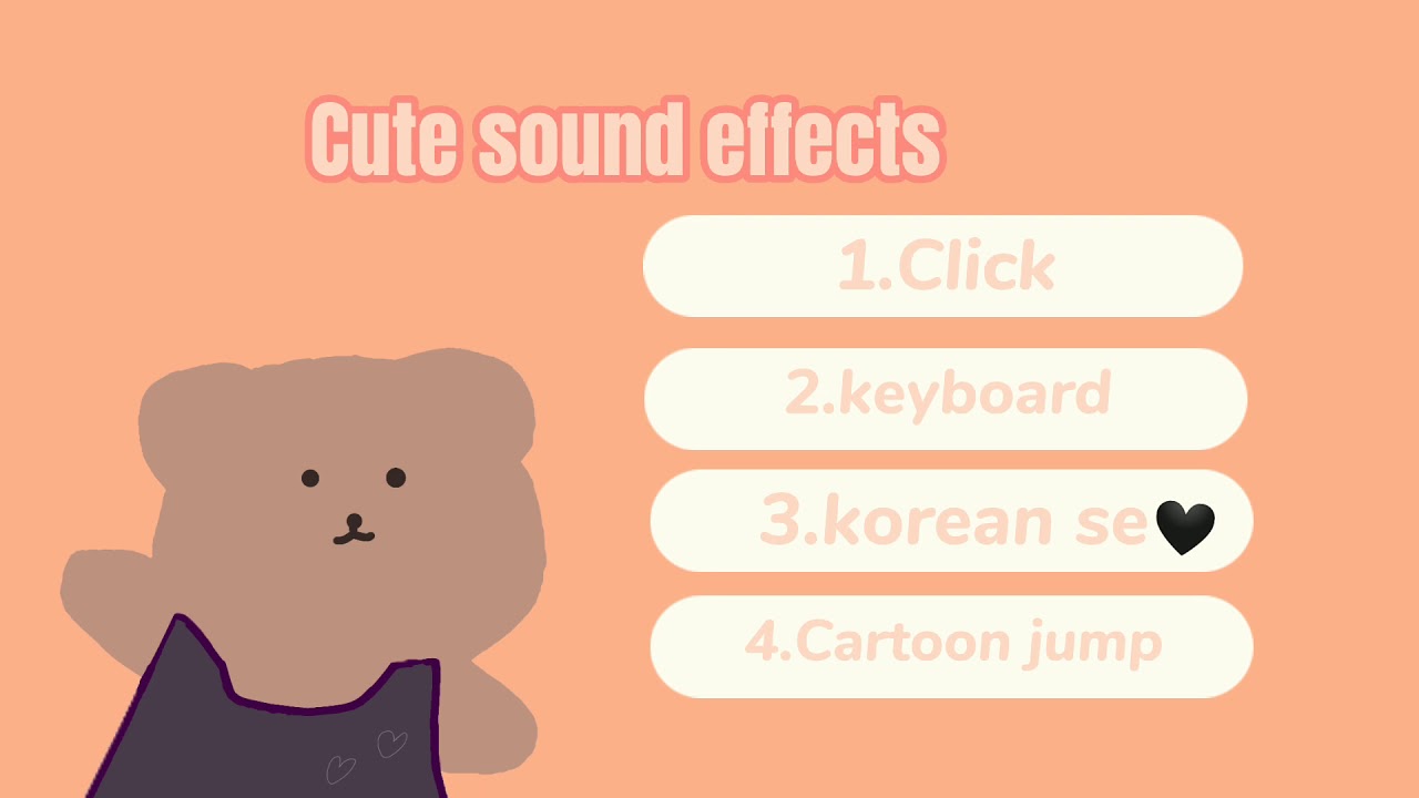 Cute, aesthetic sound effects | save it No Copyright &copy;️