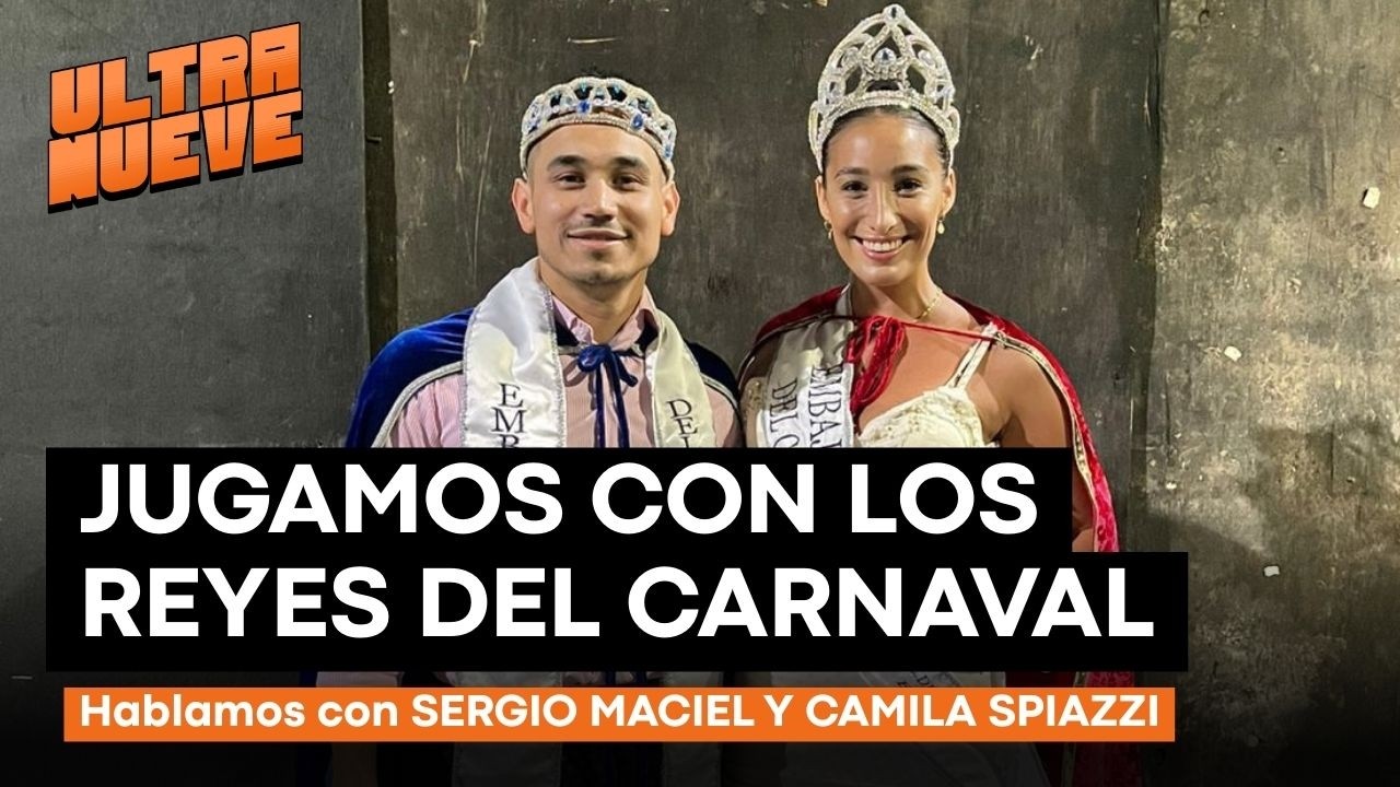 JUGAMOS CON LOS REYES DEL CARNAVAL DE CDU: Nos visitan SERGIO MACIEL y CAMILA SPIAZZI