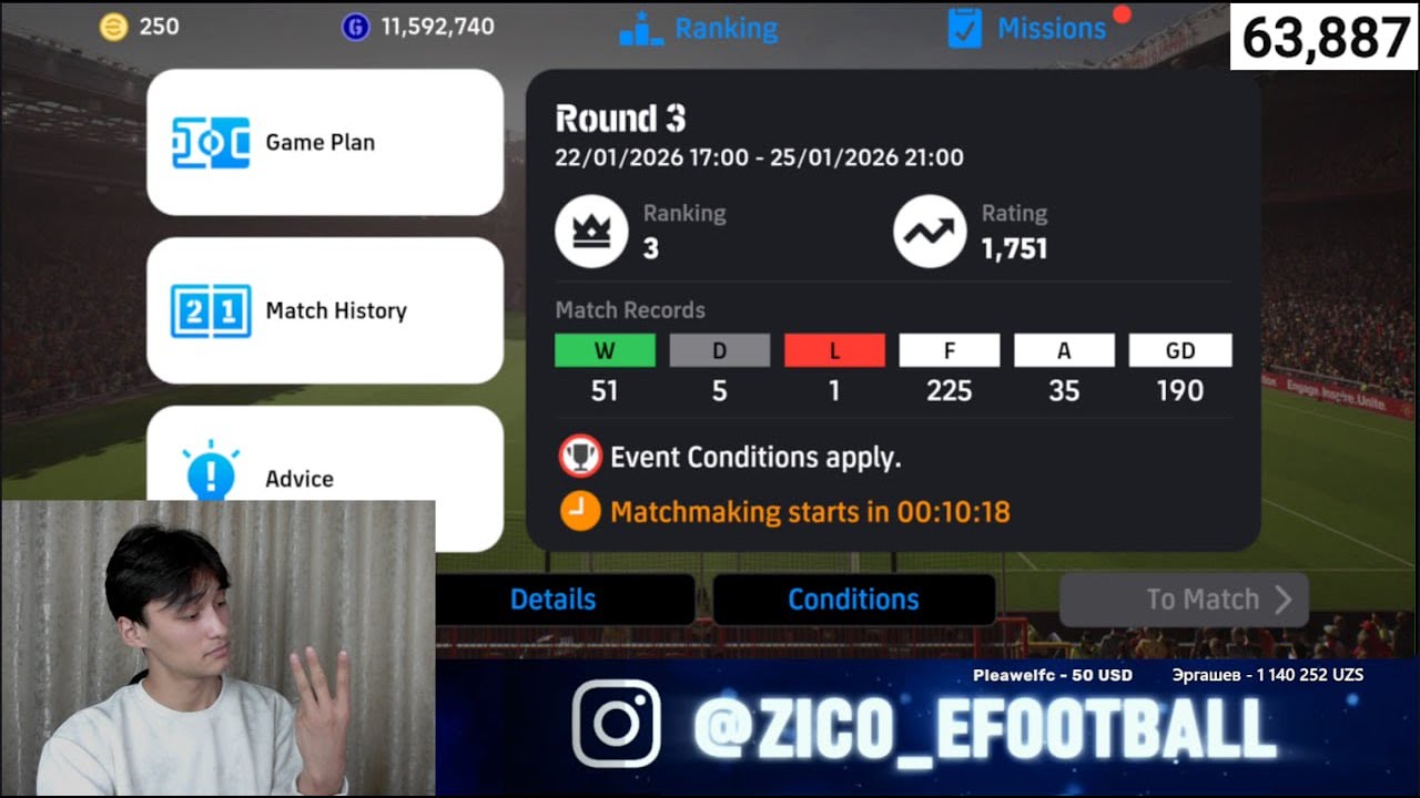 NOW TOP 3, WILL WE REACH TO TOP 1! #live #efootball