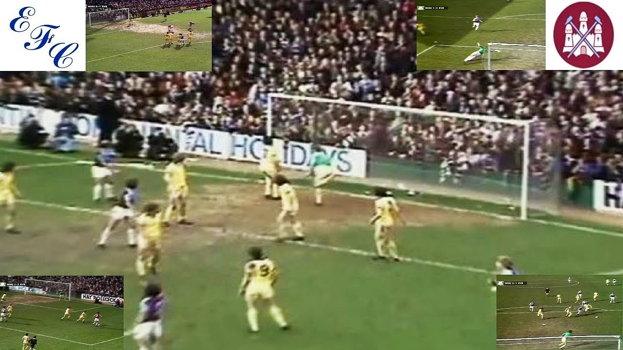 WEST HAM UNITED FC V EVERTON FC &ndash; LEAGUE DIVISION ONE &ndash; UPTON PARK &ndash; LONDON &ndash; 2ND APRIL 1977