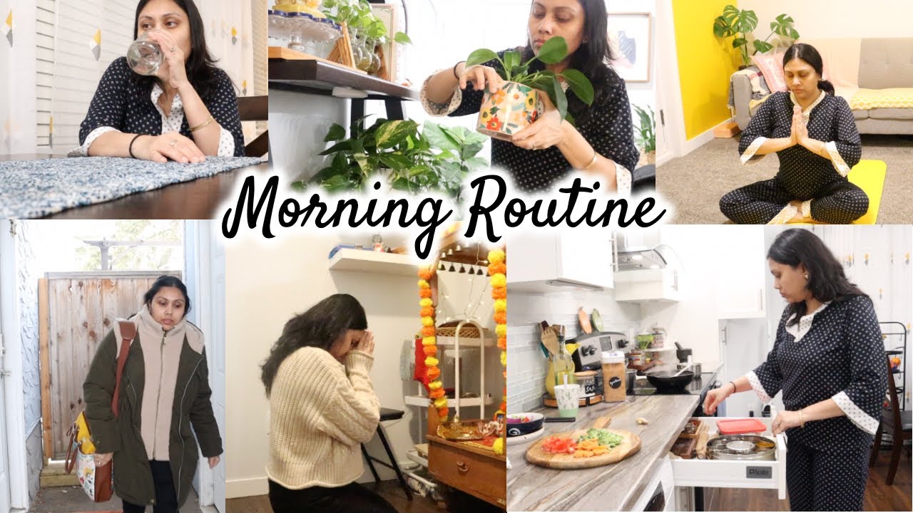 5:30 AM Working Mom Morning Routine - Started Yoga - Productive Routine. Breakfast & Lunchbox ideas.