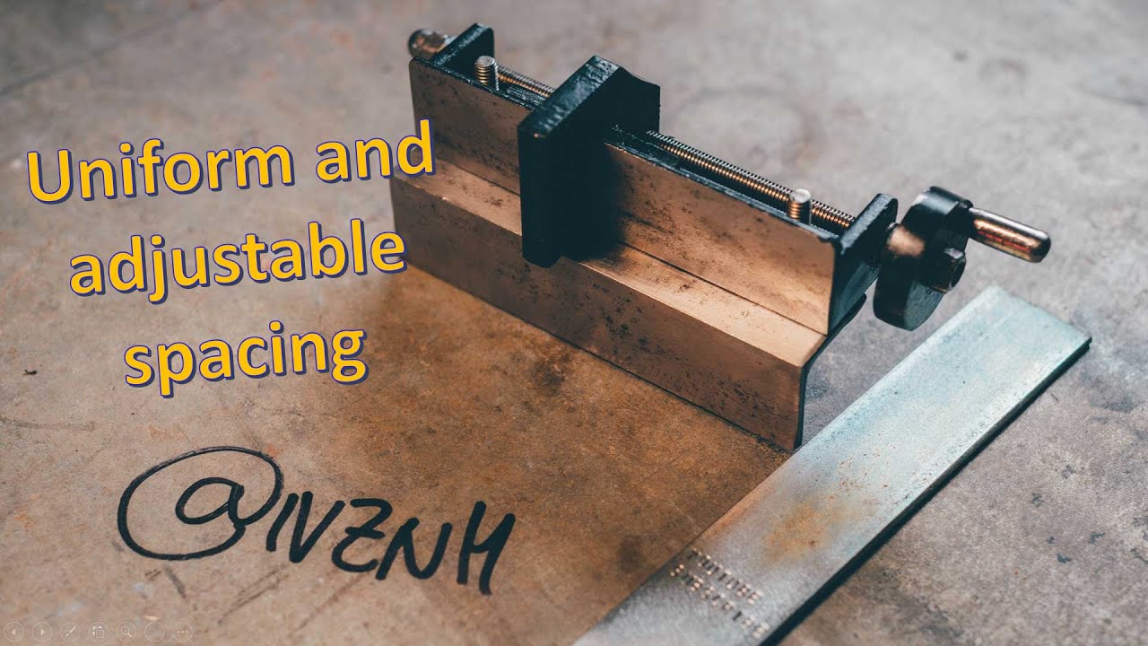 Simple Letter Punch Jig - Universal, Uniform and Adjustable Spacing Between Letters
