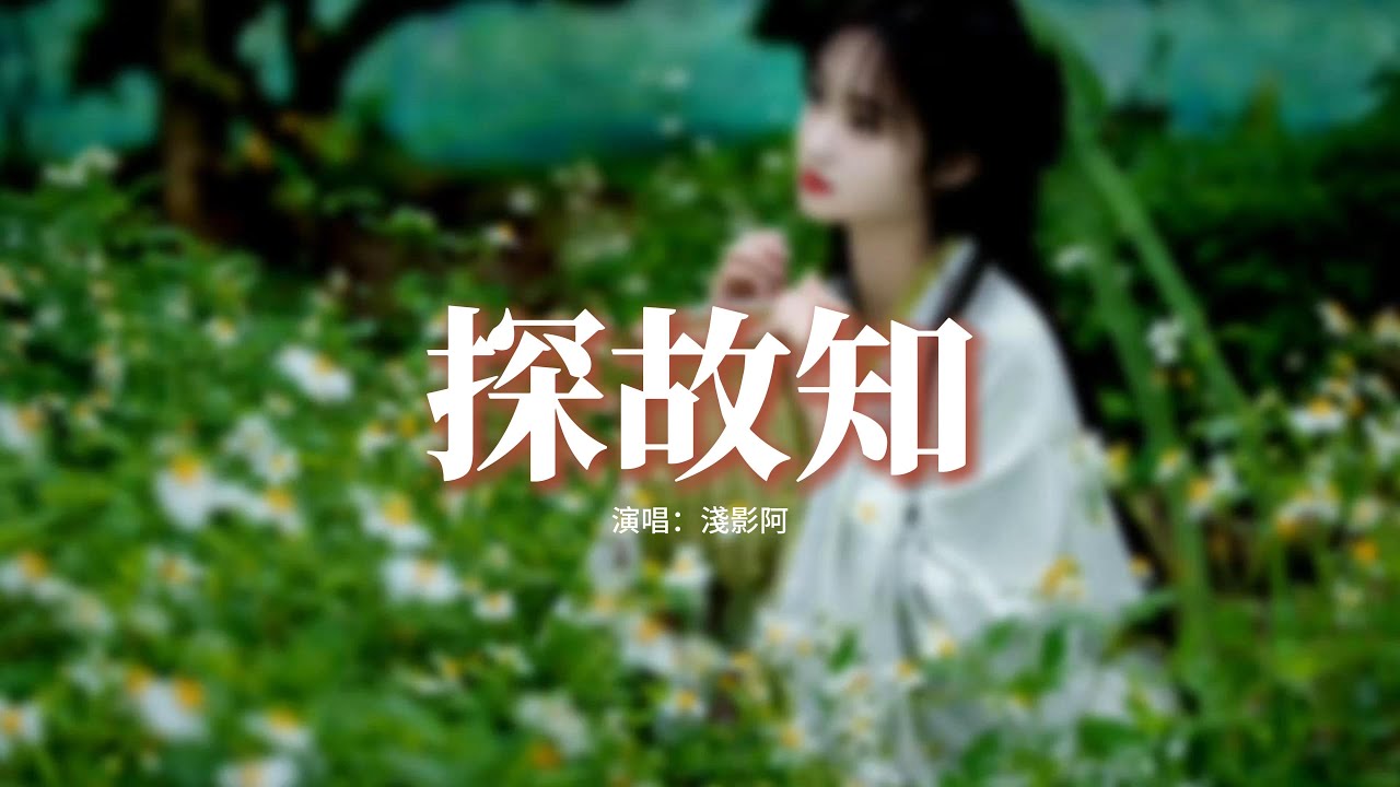 淺影阿 - 探故知『燈影下呢喃你名字，或許是我太偏執，萬花開遍不及你歸時。』 【動態歌詞MV】