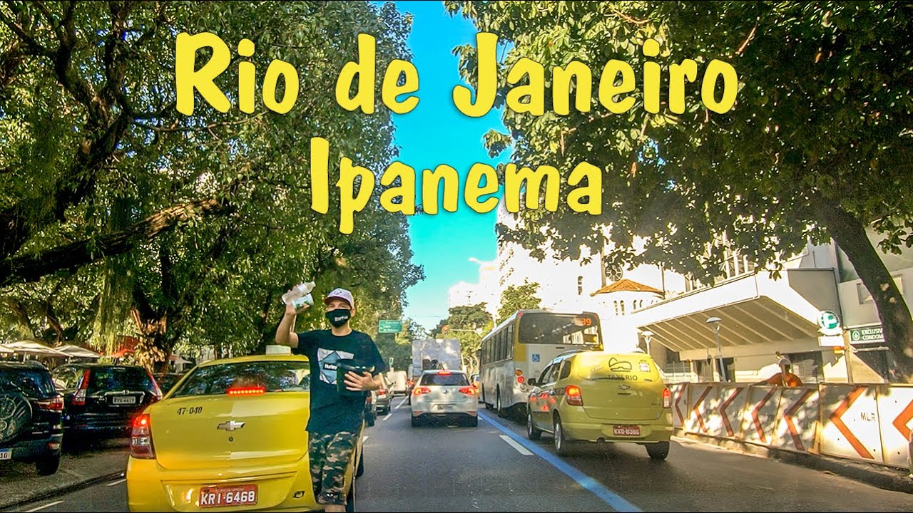 Driving Rio de Janeiro Ipanema neighbourhood - Let's Walk!