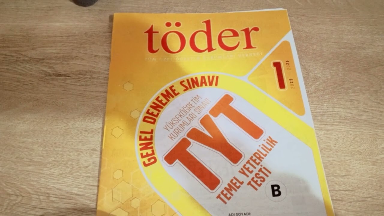 2026 T&uuml;rkiye Geneli T&ouml;der Deneme Sınavı Yorumum
