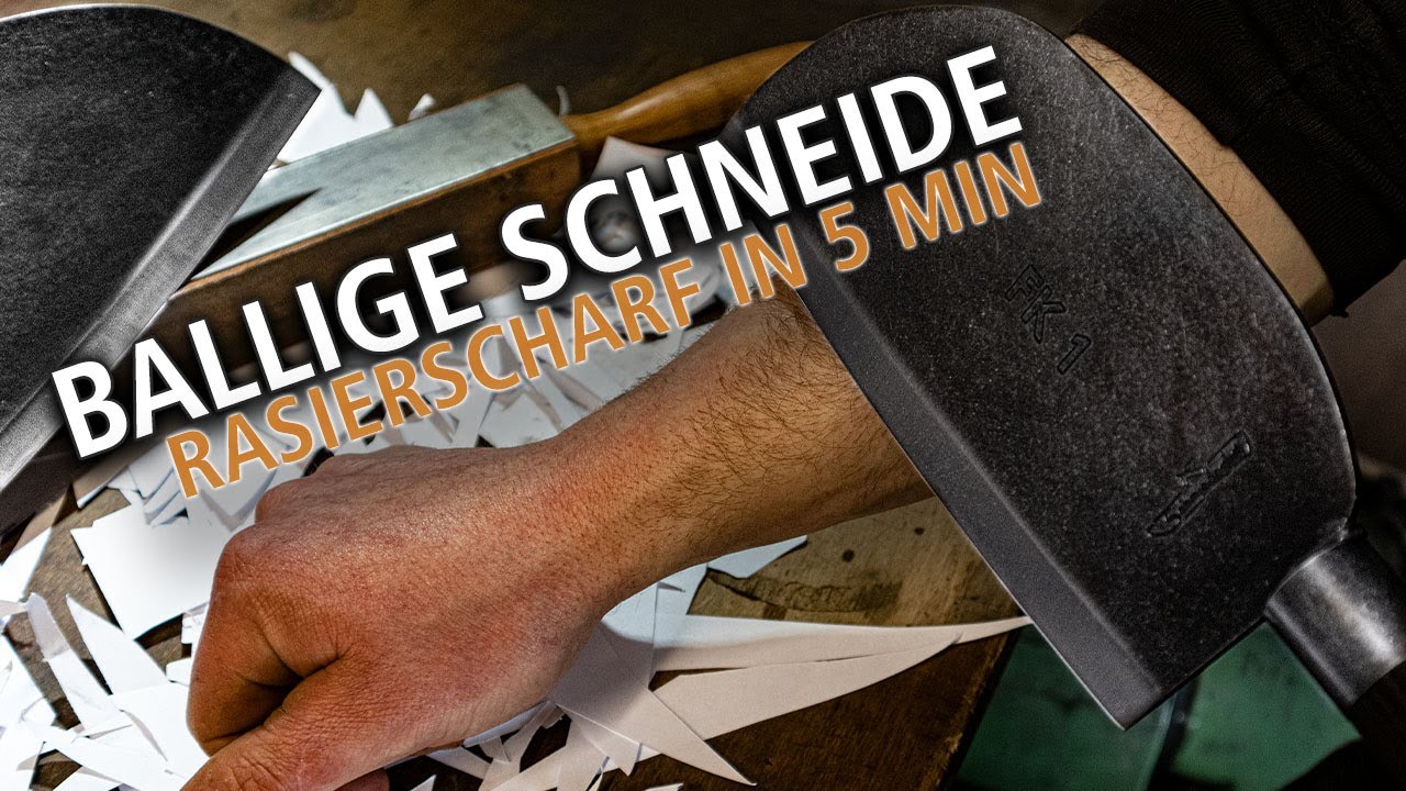 Konvexes Schleifen in 5 Minuten! Rasiersch&auml;rfe f&uuml;r Ballige Schneiden. DIY Tutorial f&uuml;r zu Hause.