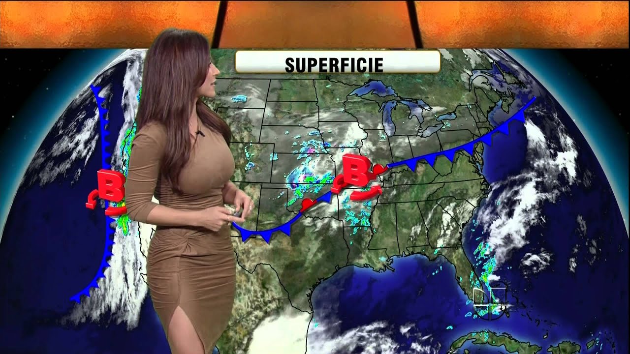 Jackie Guerrido 2012/02/07 Primer Impacto HD; Tan dress