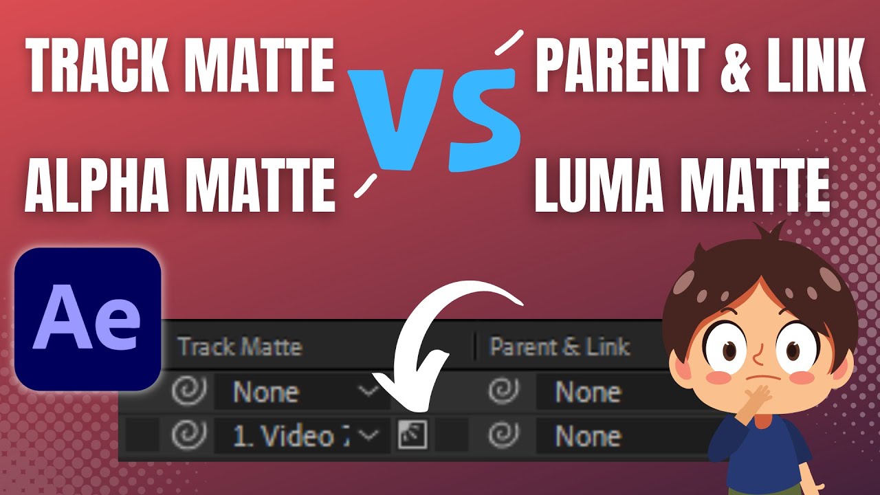 How to use Alpha Matte & Luma Matte or Track Matte VS Parent & Link Full Tutorial in Hindi