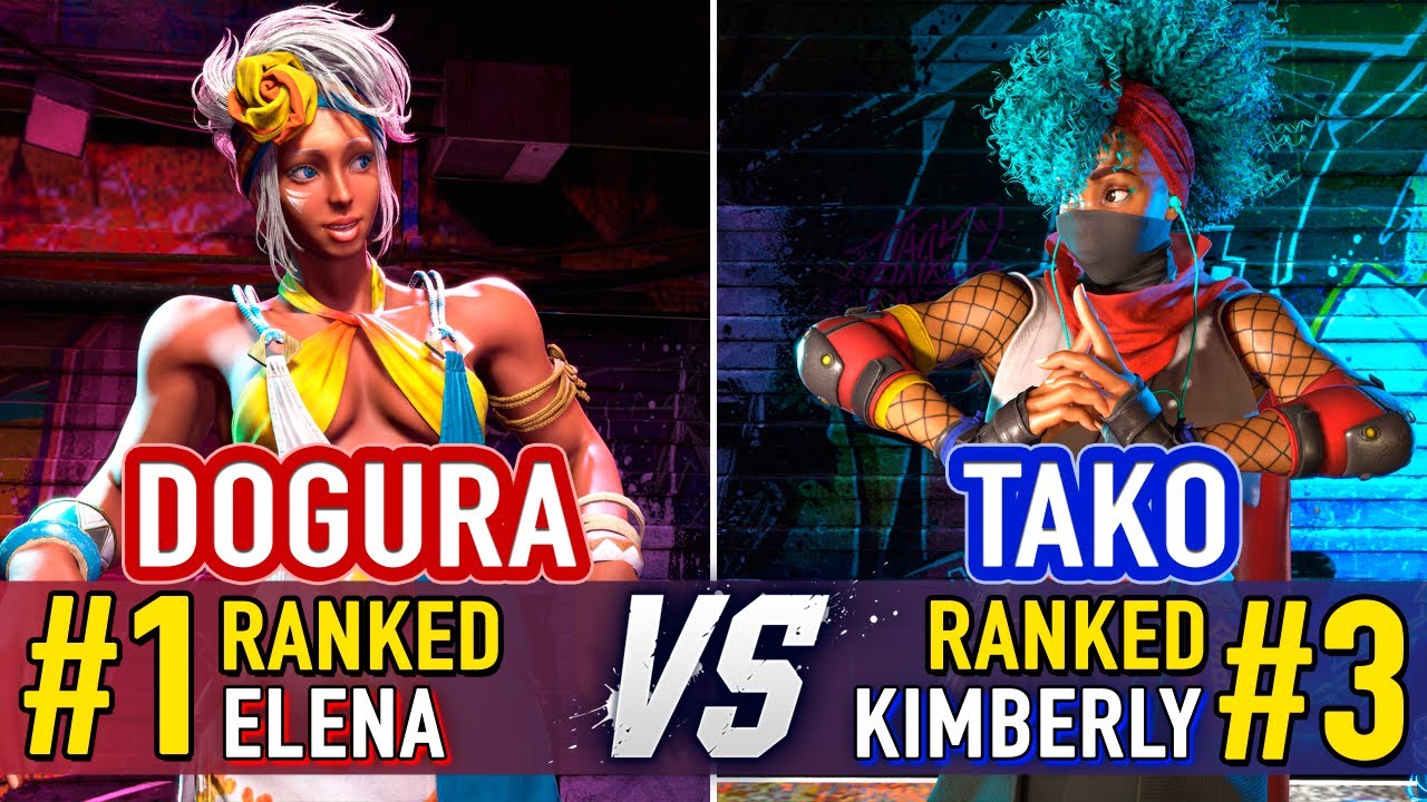 SF6 🤜 Dogura (#1 Ranked Elena) vs Tako (#3 Ranked Kimberly) 🤛 Street Fighter 6 High Level Gameplay
