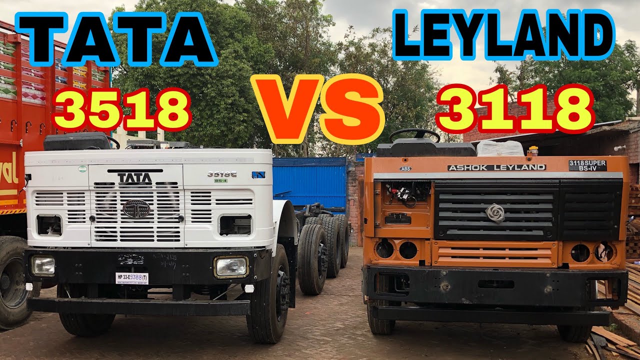 Tata cowl 3518 VS leyland cowl 3118 chasis real view
