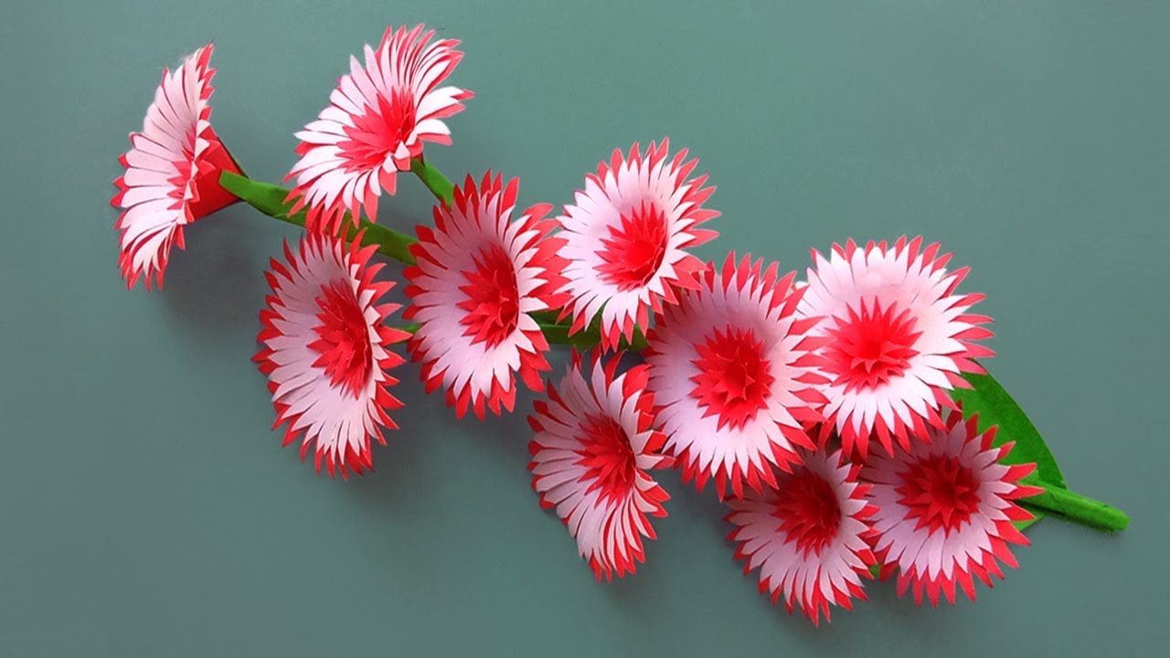 Easy Paper Flowers | Flower Making | DIY Home Decor
