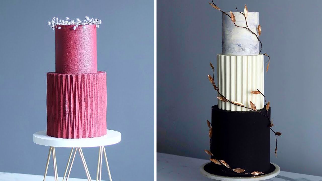 ✨ Cake Artists Use Origami Tessellation Patterns for Cake Designs