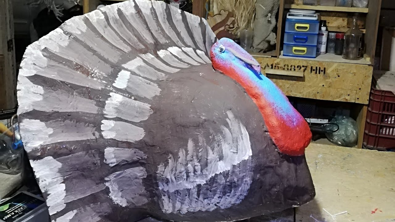 cómo hacer pavo o guajolote de cartón parte 3, papada y moco.