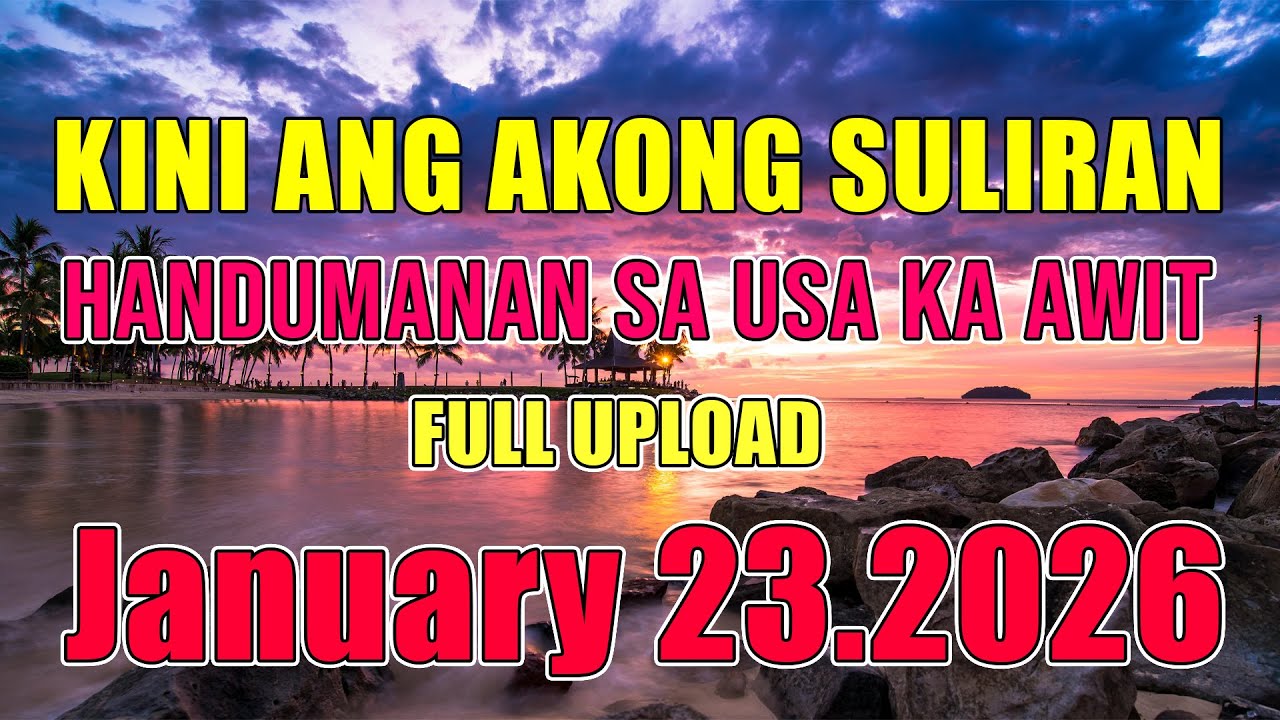 [1 HOUR] Kini Ang Akong suliran ug Handumanan sa Usa Ka awit. | Full upload | January 23.2026