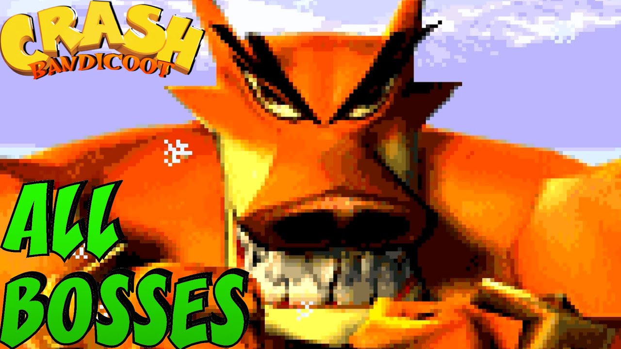 Crash Bandicoot GBA Trilogy - All Bosses (No Damage)