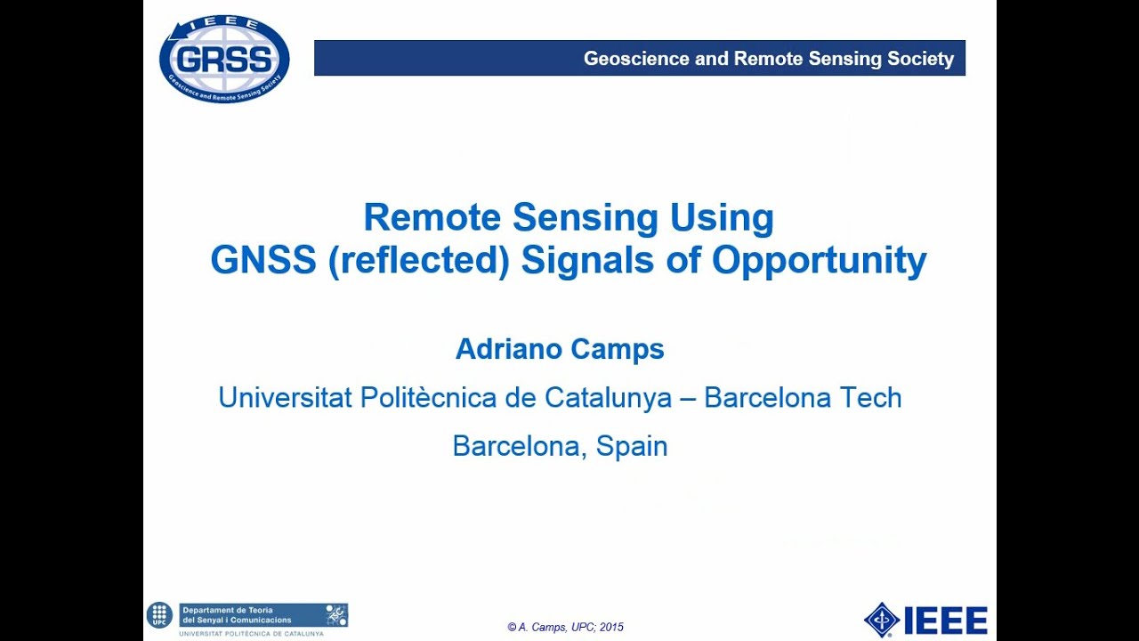 13. Remote Sensing Using GNSS (reflected) Signals of Opportunity