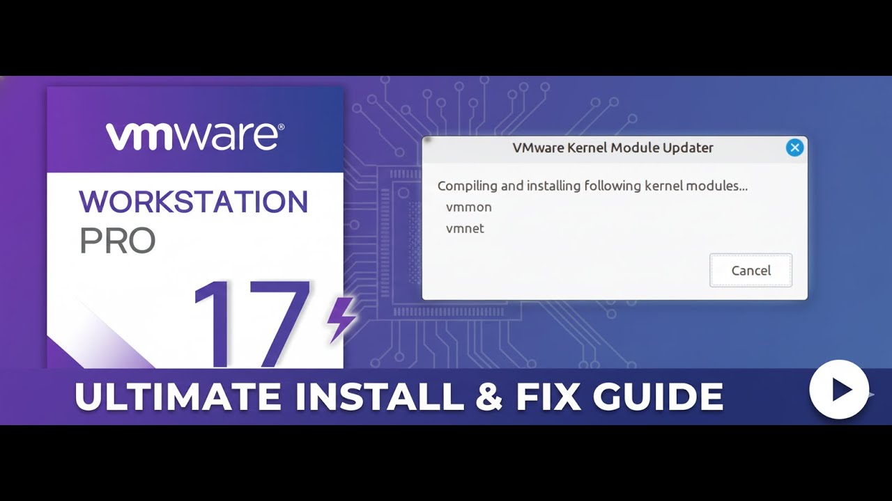 (SOLUTION 2026) How to fix VMware Workstation 17.6.X ERROR unable to install all modules vmmon vmnet