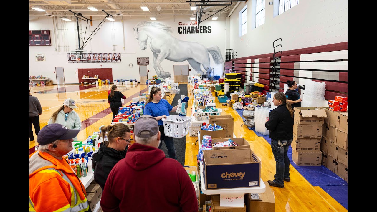 Local school transforms into relief center after Union City tornado