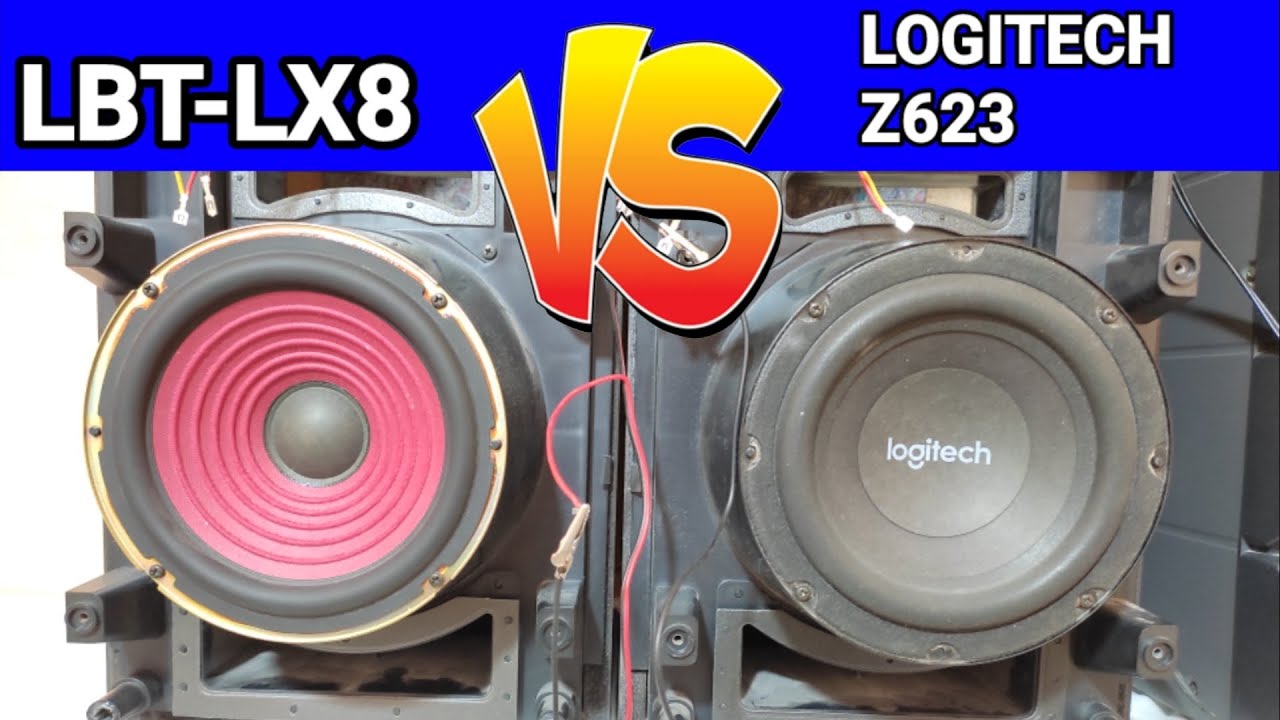 Пара сабвуферов LBT-LX8 и Logitech Z23, протестированные в корпусах LX8