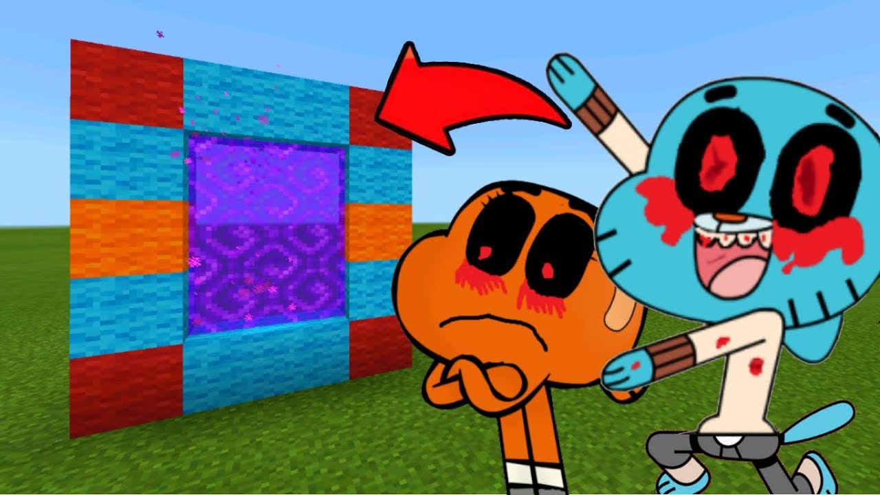 Minecraft Pe How To Make a Portal To The GUMBALL.EXE Dimension - Mcpe Portal To The GUMBALL.EXE!!!