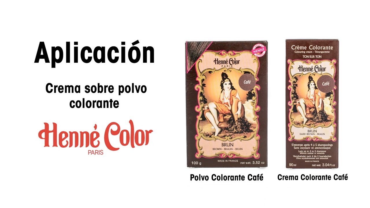 Aplicaci&oacute;n de la henna en polvo ➕ henna en crema Henn&eacute; Color