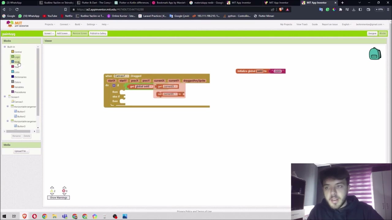 AppInventor | Basit Paint Uygulaması Yapımı