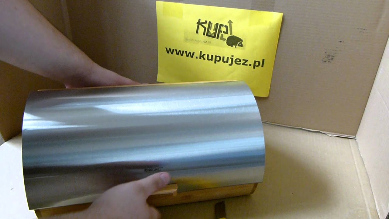 KINGHOFF - Chlebak Pojemnik na pieczywo Drewniano Metalowy KH-3217 - www.kupujez.pl