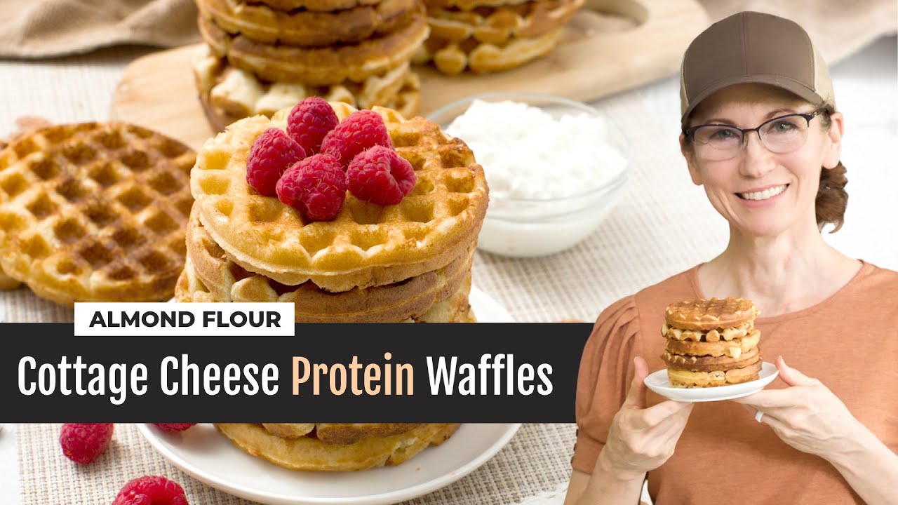 Cottage Cheese Protein Waffles | Crispy Outside, Soft Inside!