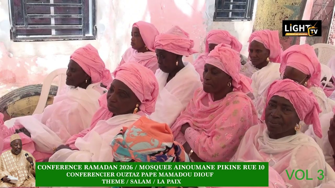 Conférence Ramadan mosquée Ainoumane Pikine rue 10 : Thème : As Salam / La Paix / Vol 3