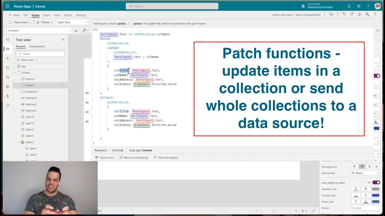 Patch In A Power App Canvas App | Power Platform Principles
