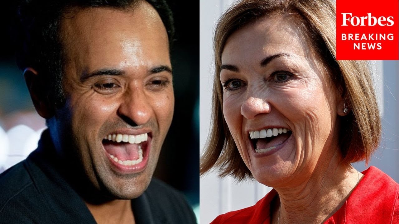 Gov. Kim Reynolds Hosts Fair-Side Chat With GOP Candidate Vivek Ramaswamy At Iowa State Fair